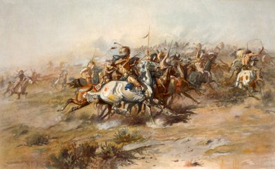 Die Schlacht am Little Bighorn, Juni 1876 von Charles Marion Russell